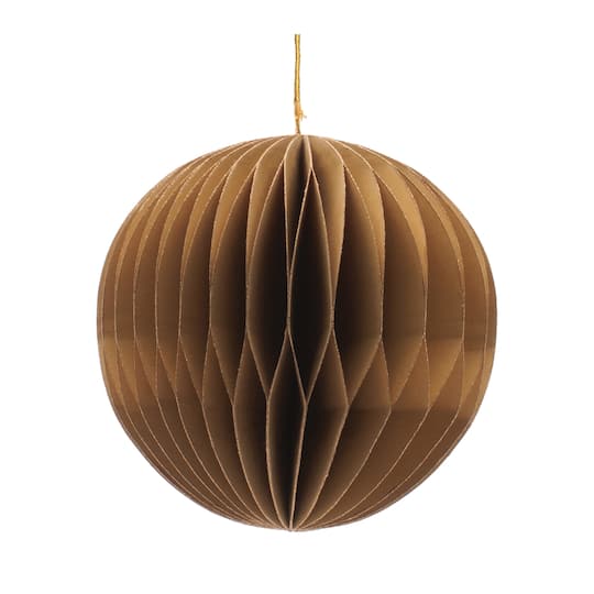 Melrose Gold Round & Onion Paper Ornaments Set